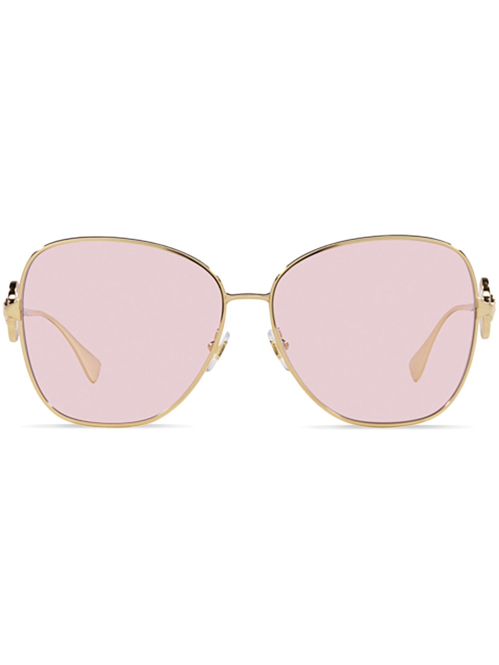 Versace Eyewear 美杜莎标牌细节太阳眼镜 - 金色
