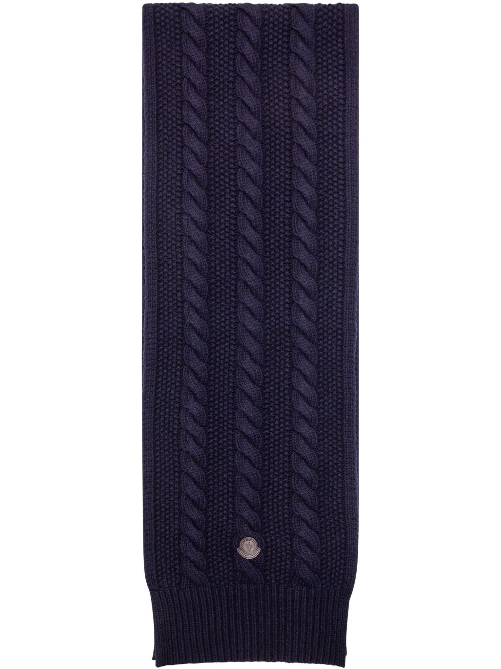 Moncler 经编针织围巾 - 蓝色