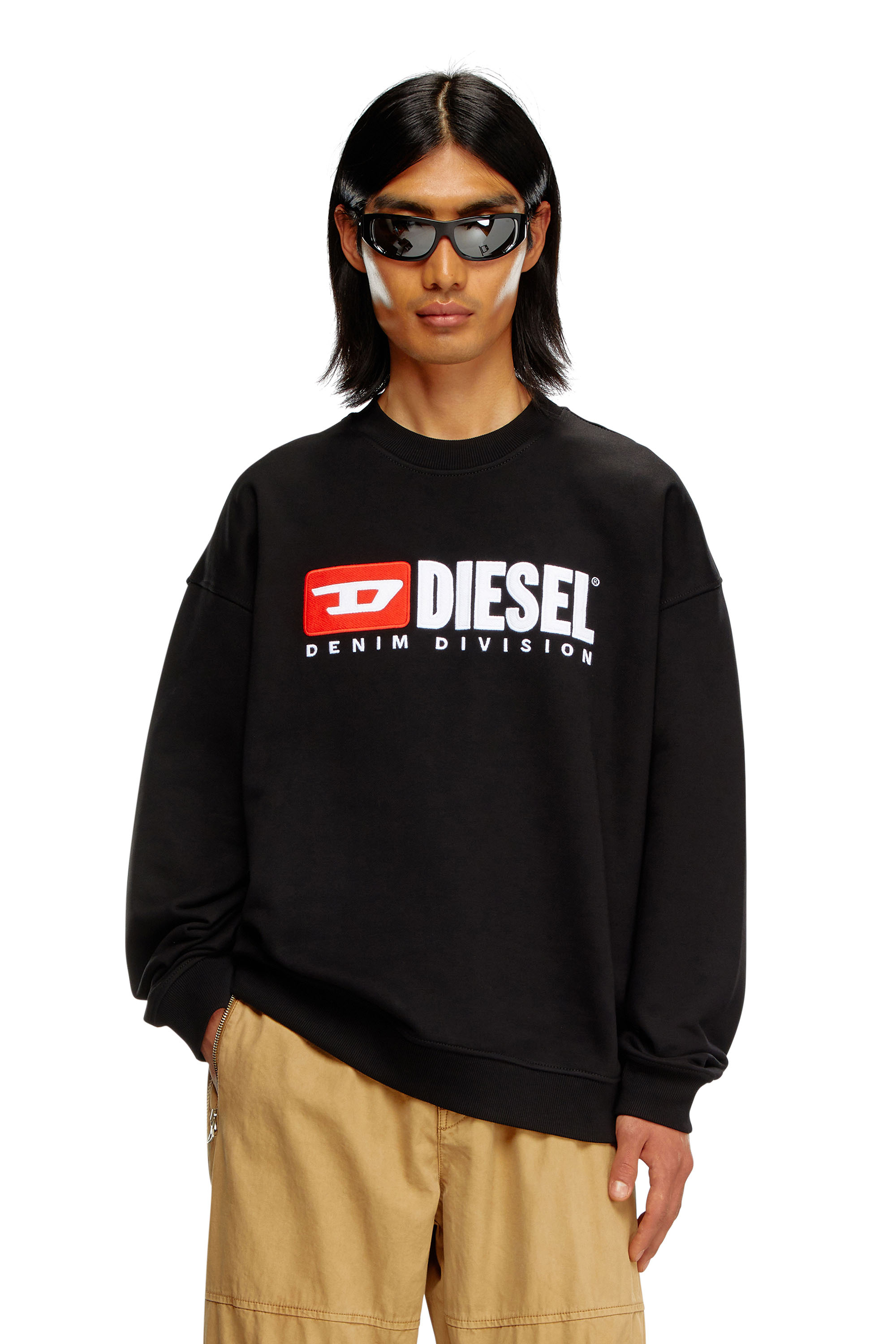 Diesel - Sweatshirt with Denim Division logo - Sweaters - Man - Black