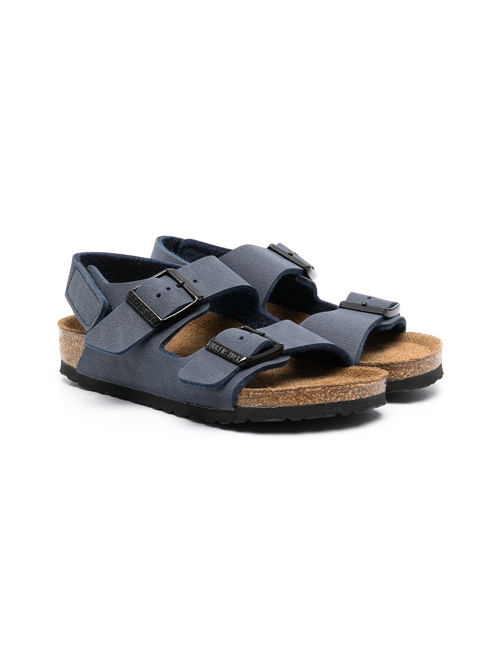 Birkenstock Kids Milano HL 扣环凉鞋 - 蓝色