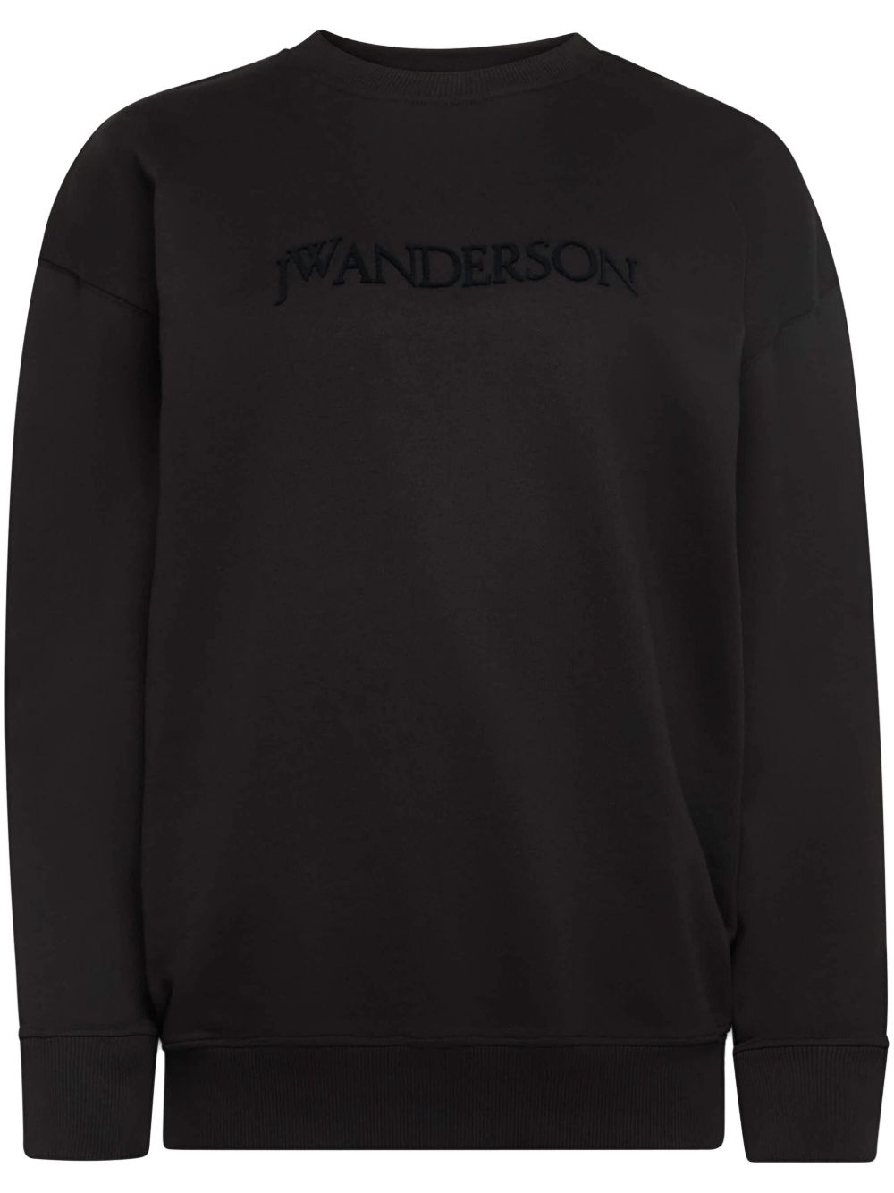 JW Anderson Classic logo刺绣卫衣 - 黑色