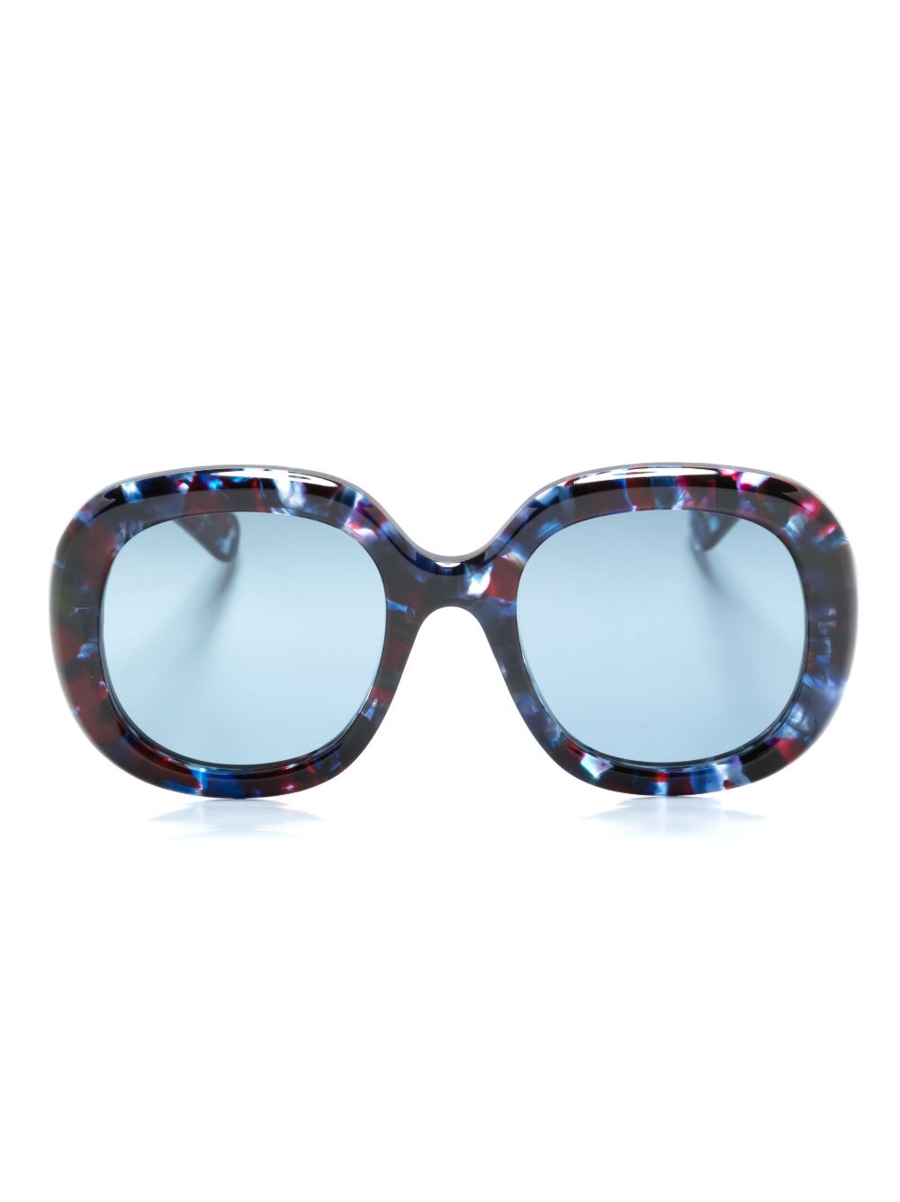 Chloé Eyewear Gayia 方框太阳眼镜 - 蓝色