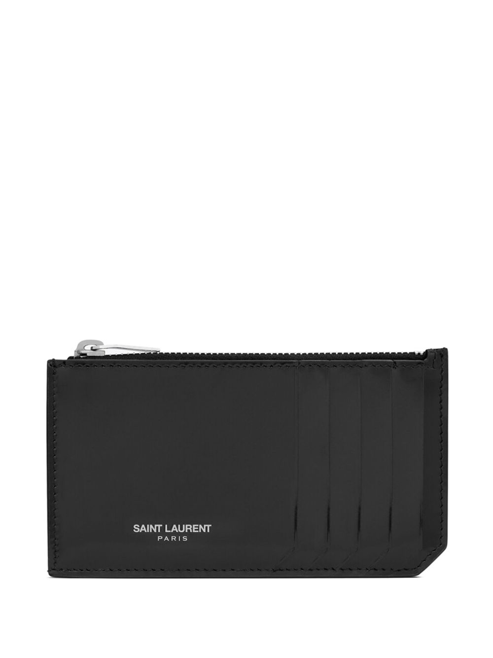 Saint Laurent Paris Fragments 皮质卡夹 - 黑色