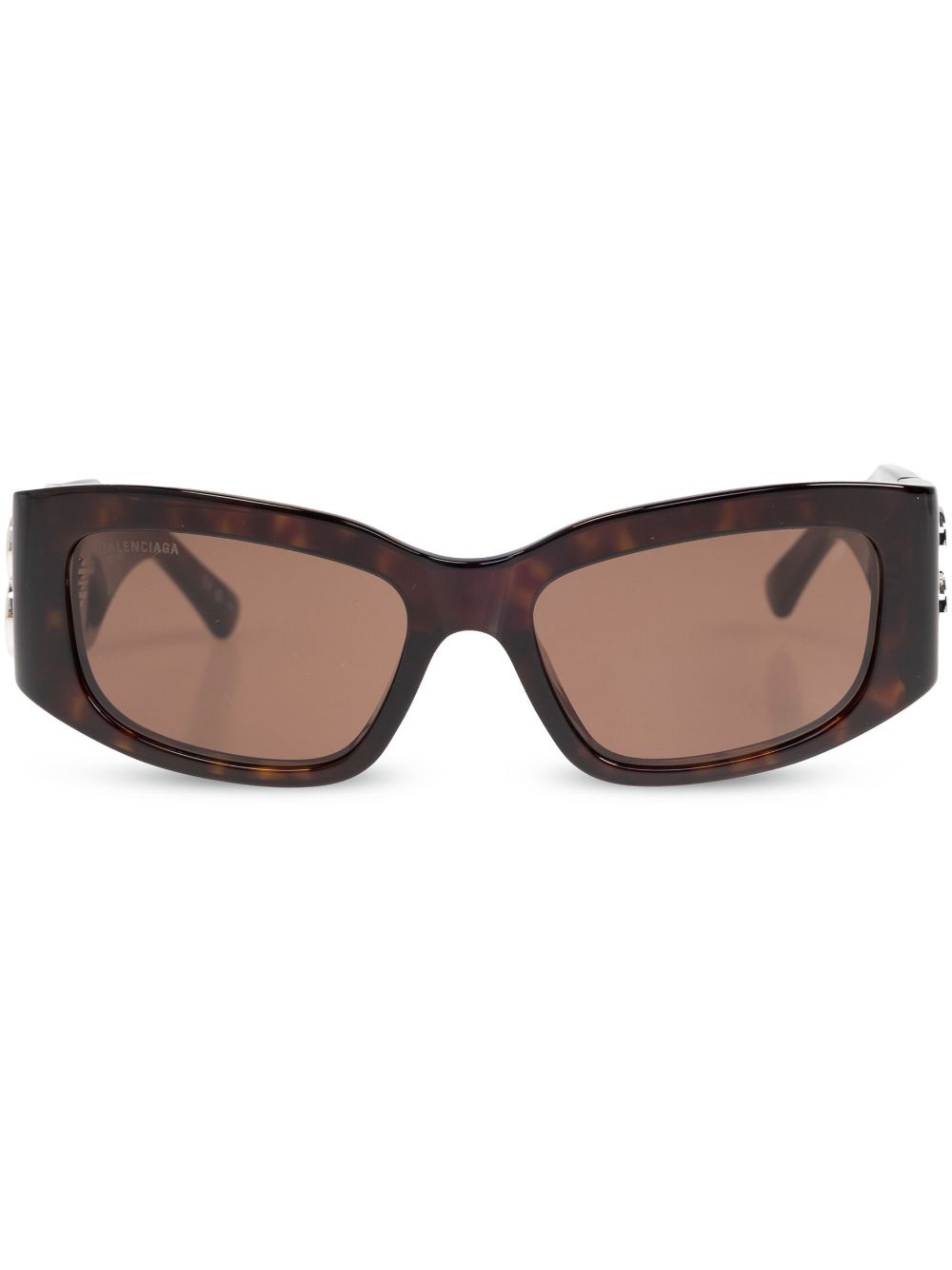 Balenciaga Eyewear BB logo太阳眼镜 - 褐色