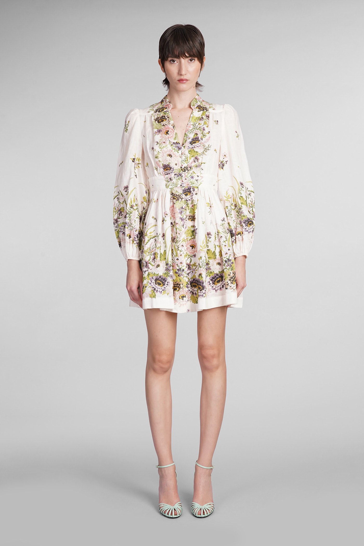 Zimmermann Halliday Plunge Mini Dress