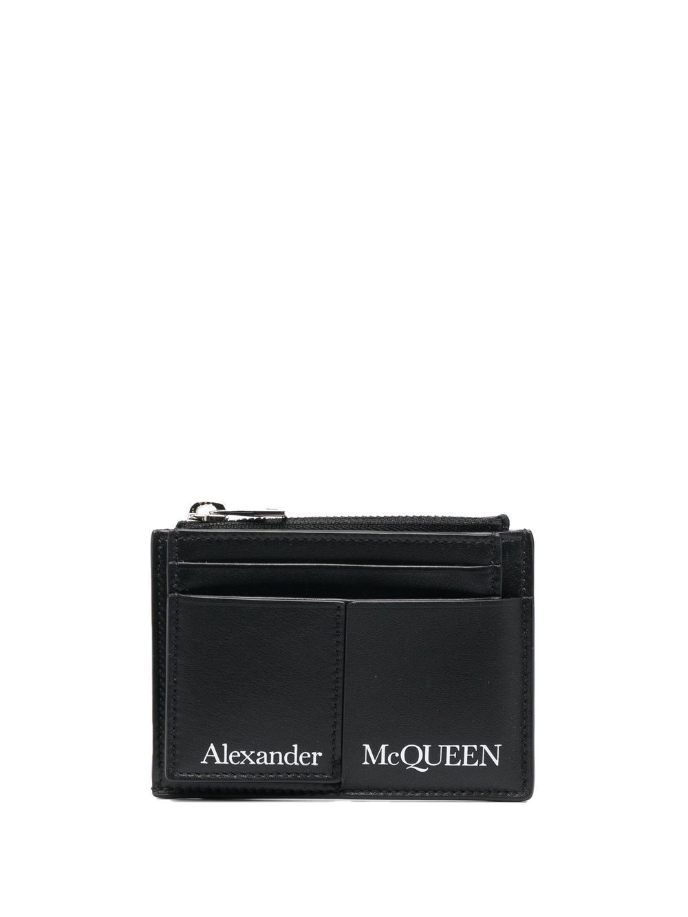 Alexander McQueen logo印花卡夹 - 黑色
