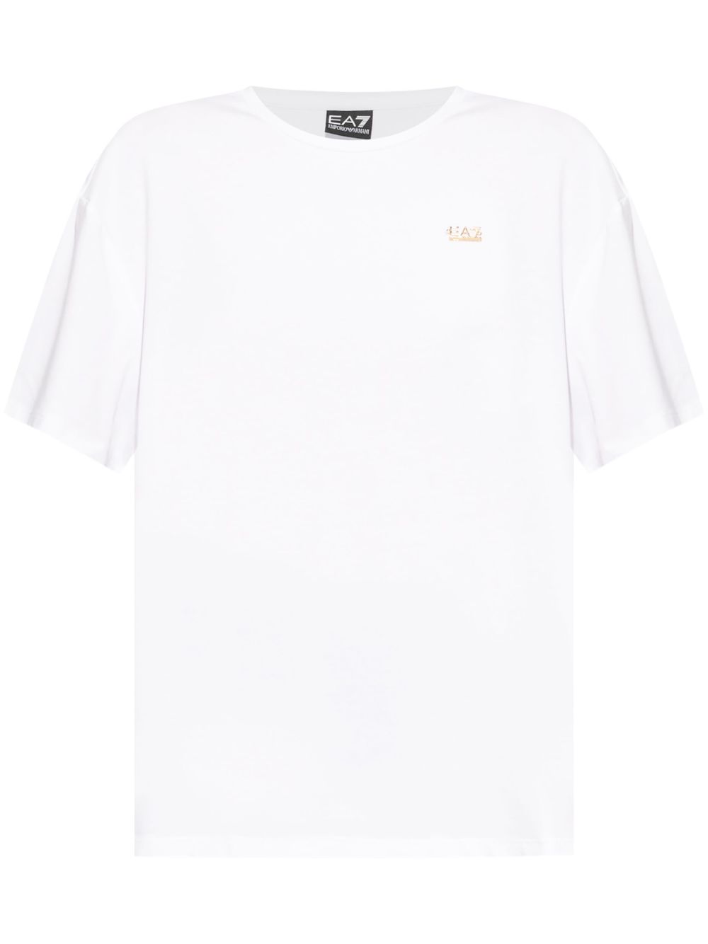 Ea7 Emporio Armani logo标牌T恤 - 白色