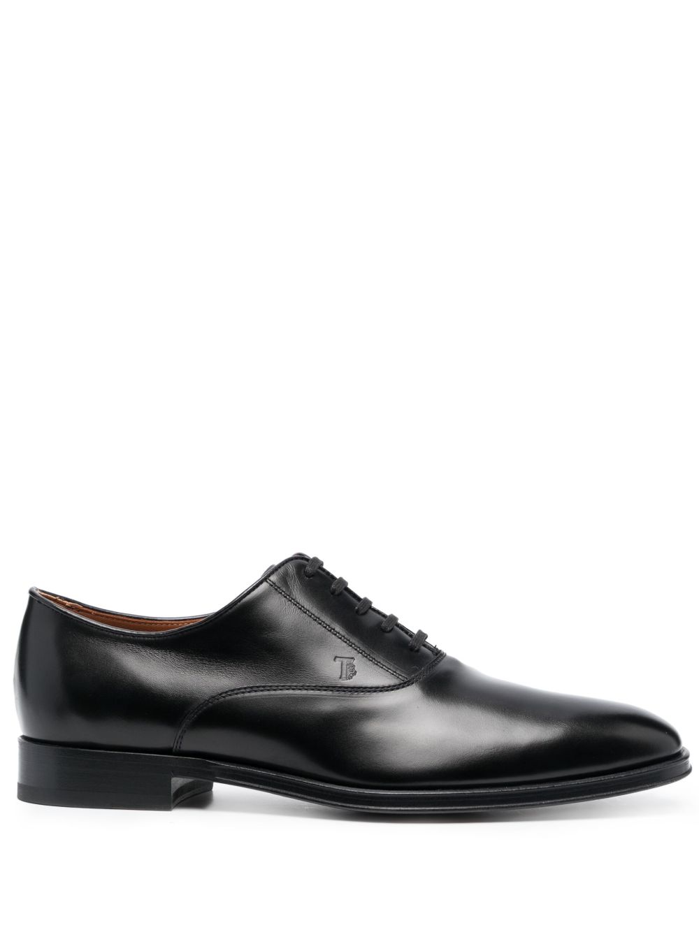 Tod's Francesina 皮质牛津鞋 - 黑色
