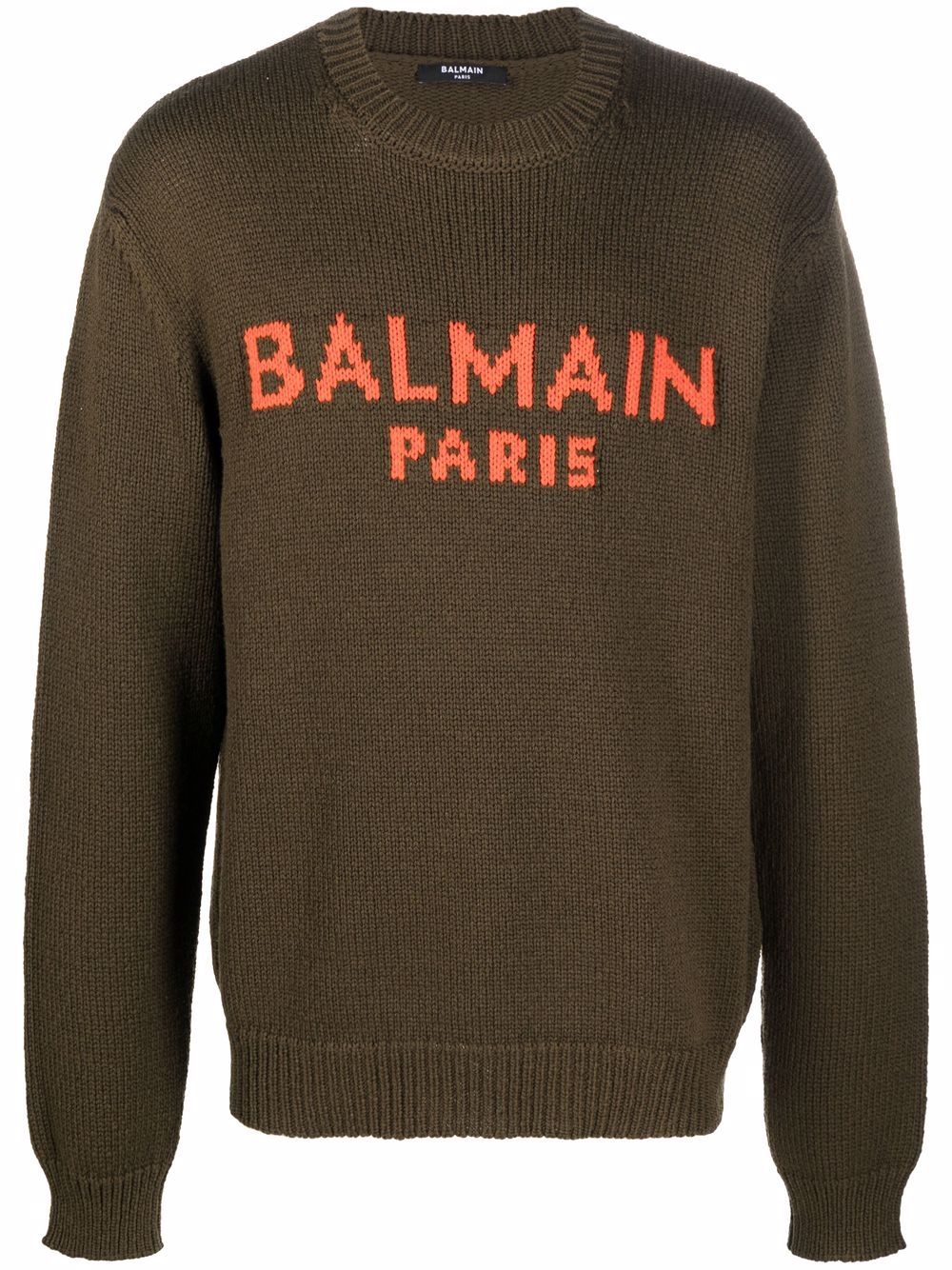 Balmain 巴尔曼 logo针织毛衣 - 绿色