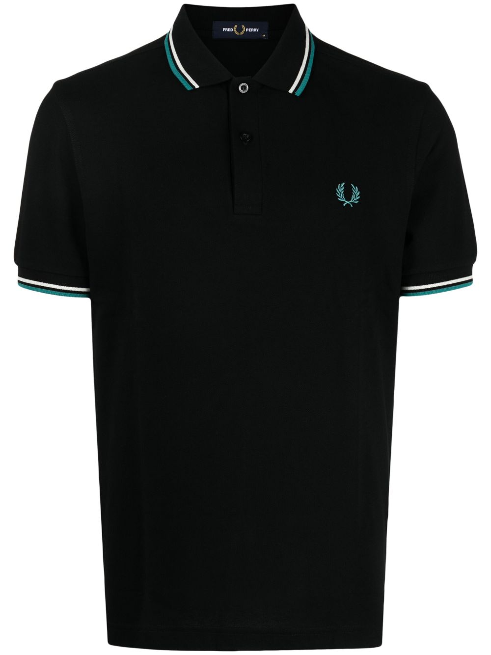 Fred Perry Twin Tipped 棉polo衫 - 黑色