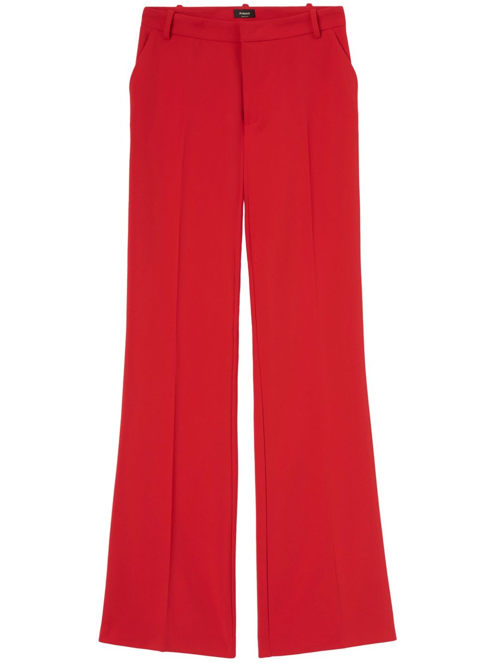PINKO Paris 绉纱长裤 - 红色