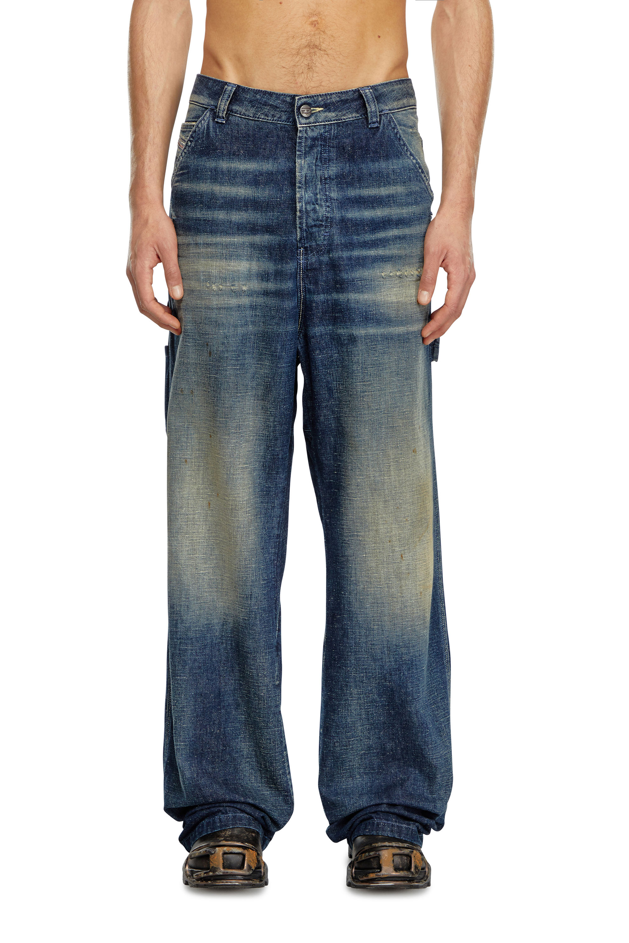 Diesel - Relaxed Jeans - D-Livery - Jeans - Man - Blue