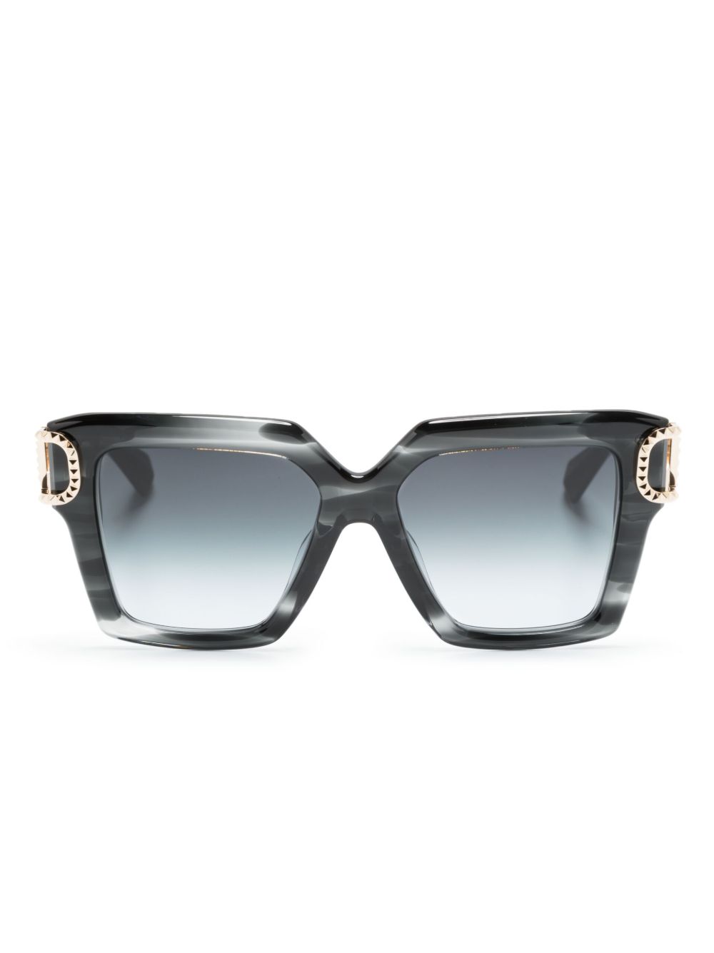 VALENTINO GARAVANI EYEWEAR VLogo Signature 方框太阳眼镜 - 黑色