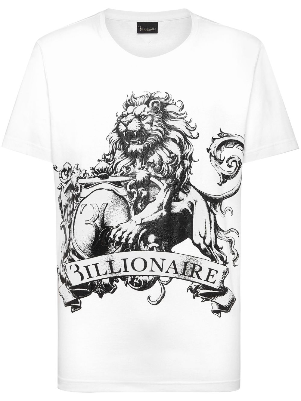 Billionaire SS logo印花棉T恤 - 白色