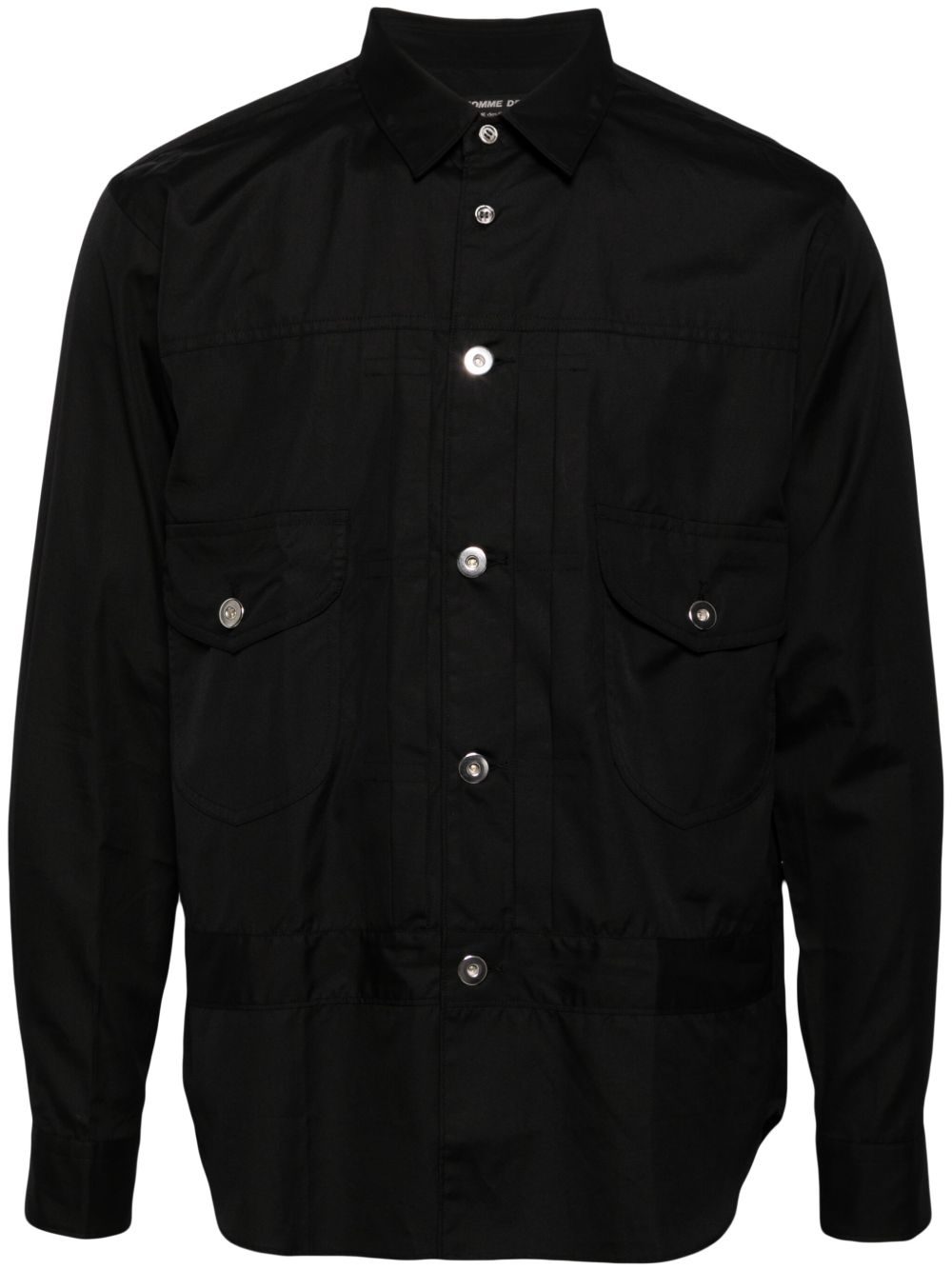 Comme des Garçons Homme Deux 经典棉衬衫 - 黑色