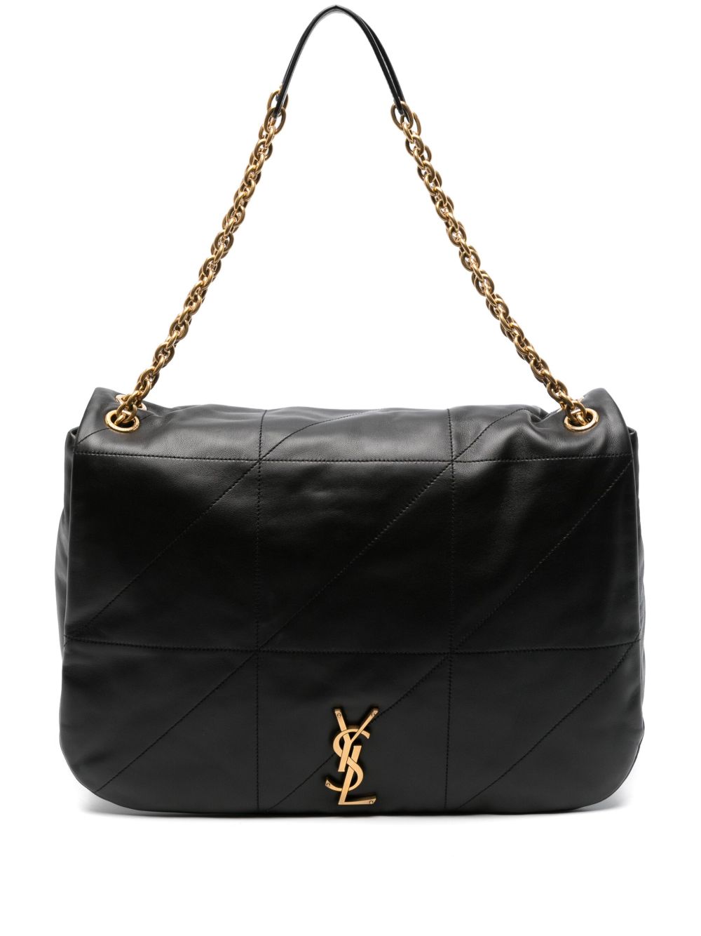 Saint Laurent Jamy 皮质单肩包 - 黑色