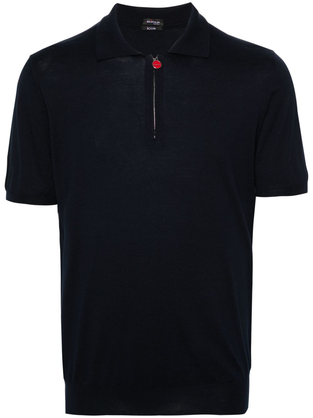 Kiton 密织polo衫 - 蓝色
