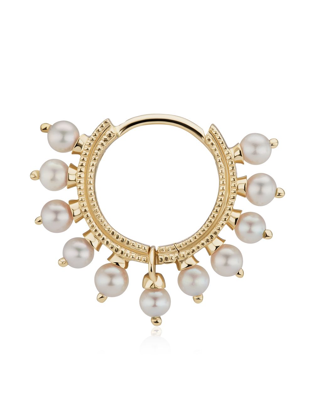 MARIA TASH Coronet 18K黄金珍珠耳环 - 金色