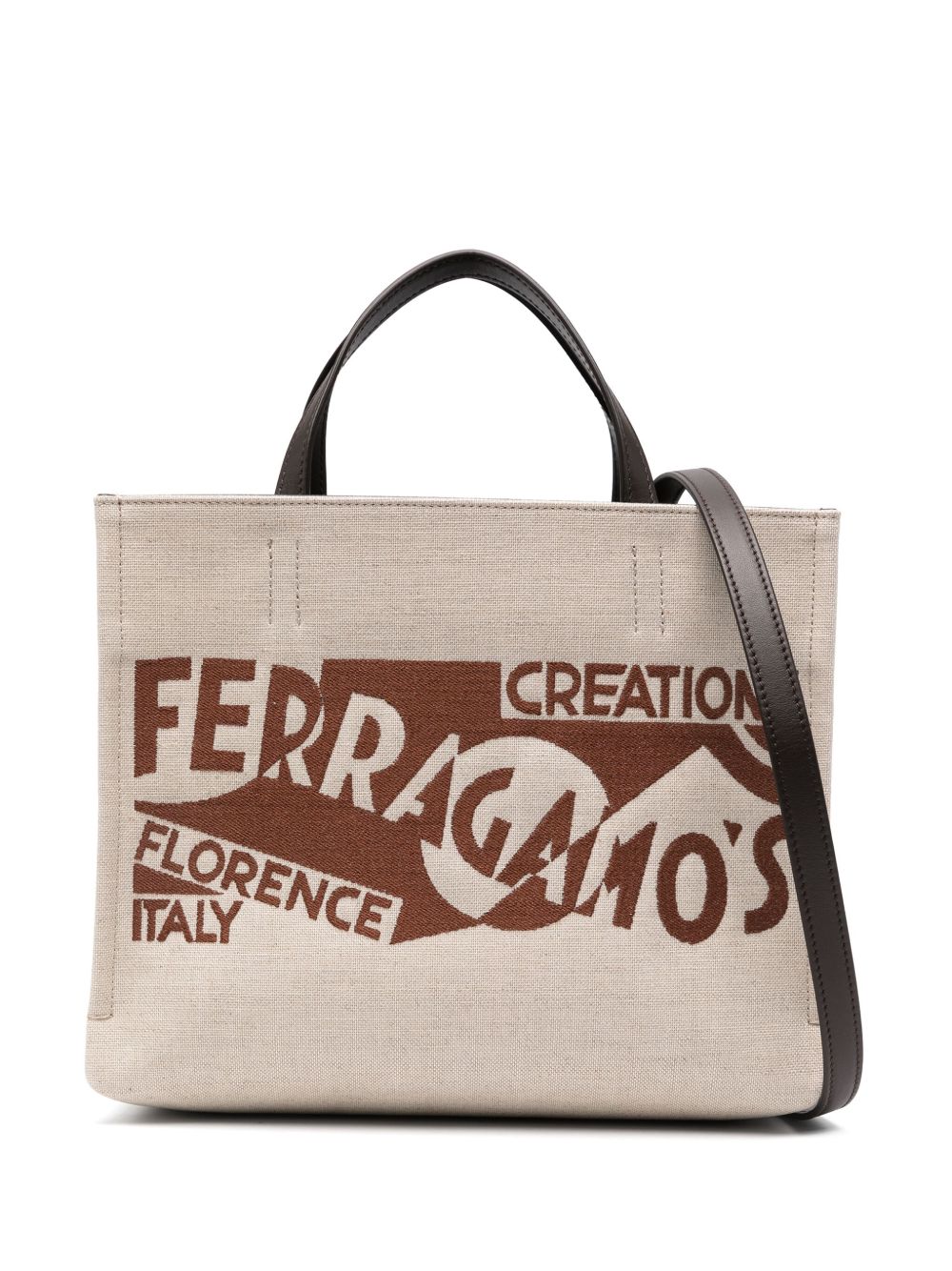 Ferragamo logo手提包 - 中性色