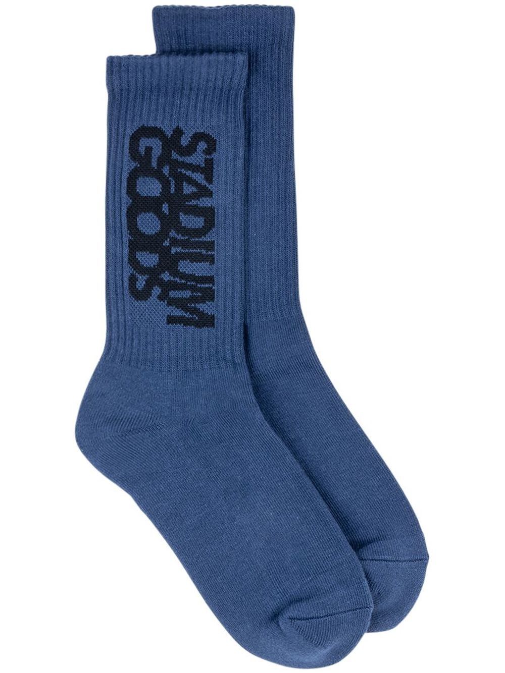 STADIUM GOODS® logo印花针织袜 - 蓝色