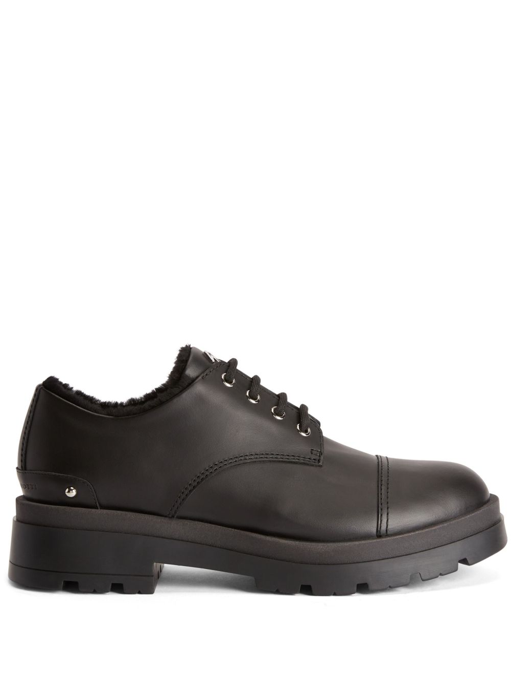 Giuseppe Zanotti Lapley 皮质系带鞋 - 褐色