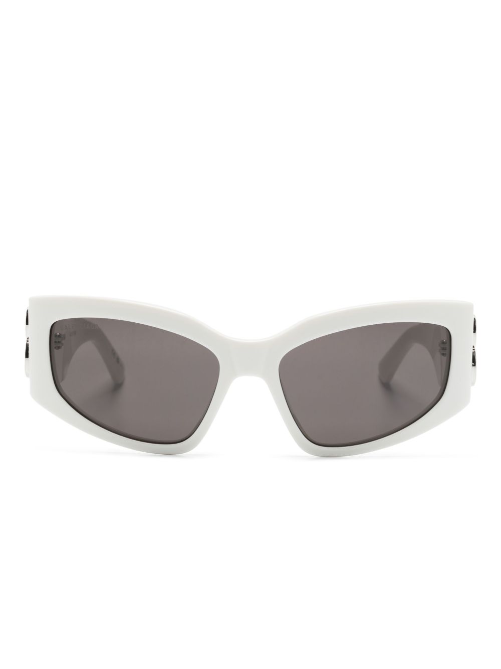 Balenciaga Eyewear Bossy 蝴蝶形镜框太阳眼镜 - 白色