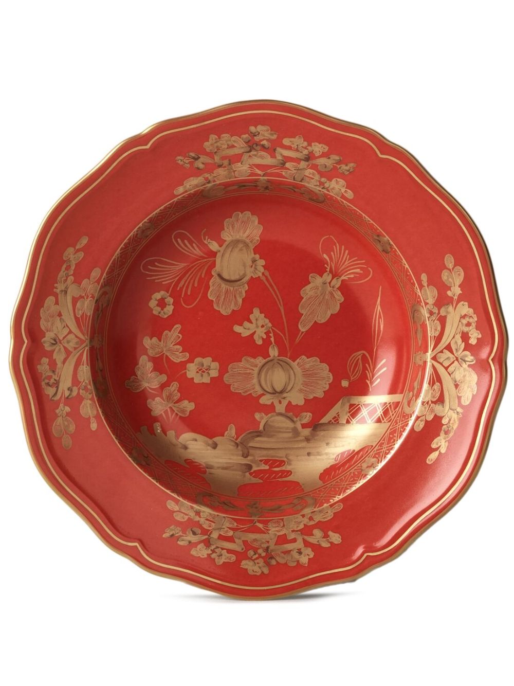 GINORI 1735 Oriente Italiano 盘（24厘米） - 红色
