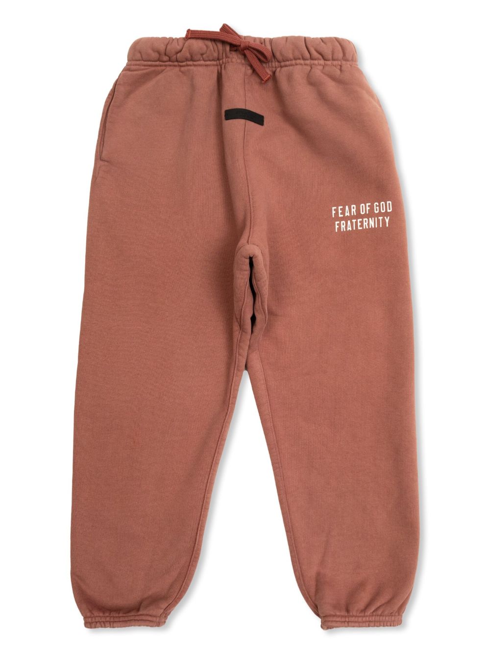 FEAR OF GOD ESSENTIALS KIDS logo印花运动裤 - 红色