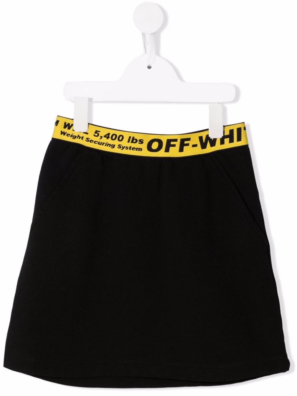 Off-White Kids 工业风迷你半身裙 - 黑色