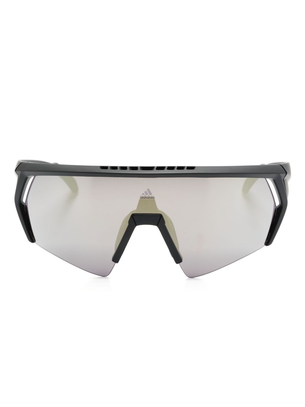 adidas CMPT Aero 盾形镜框太阳眼镜 - 黑色