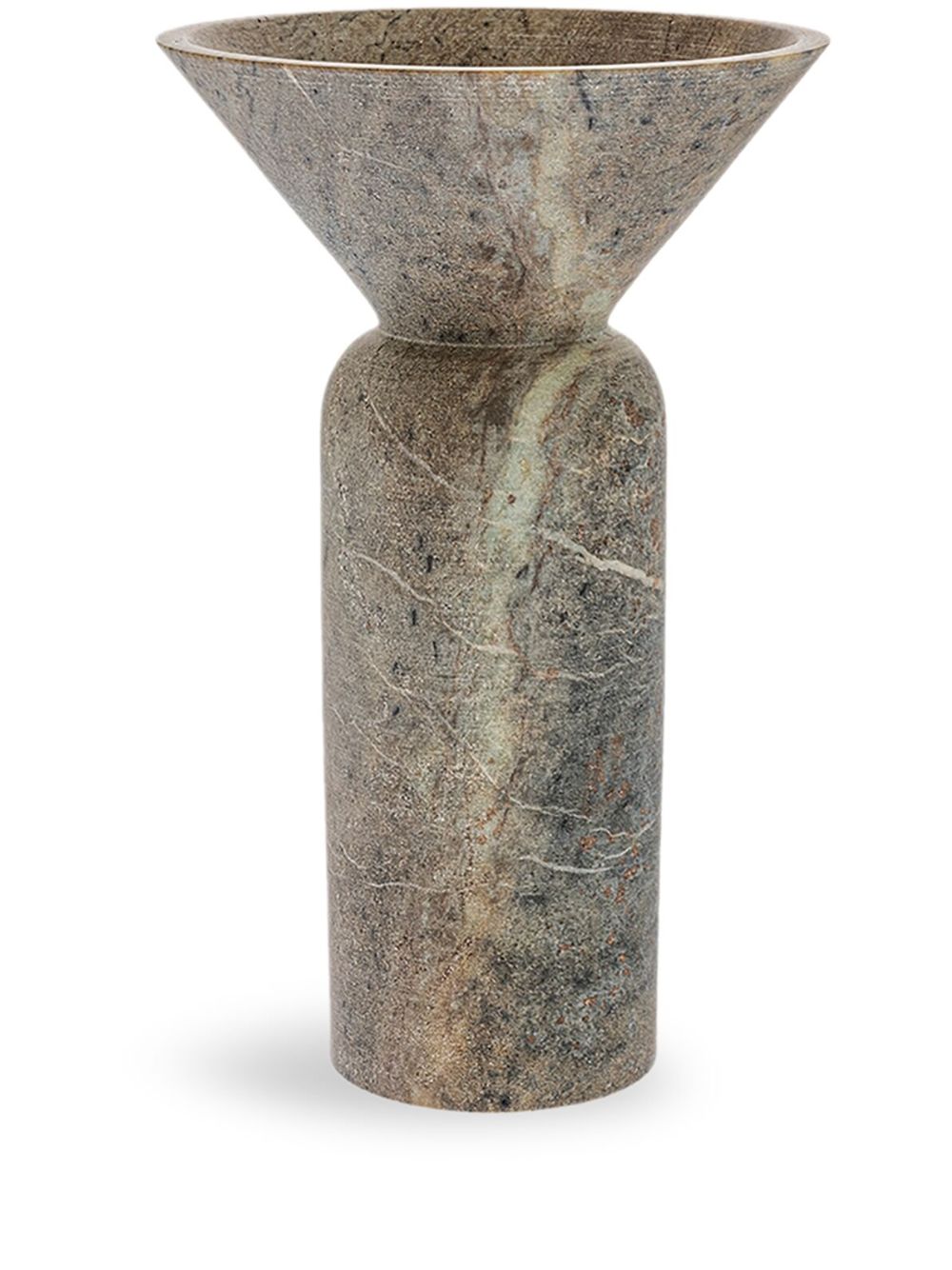 Gardeco Totem 04 石质花瓶 - 褐色