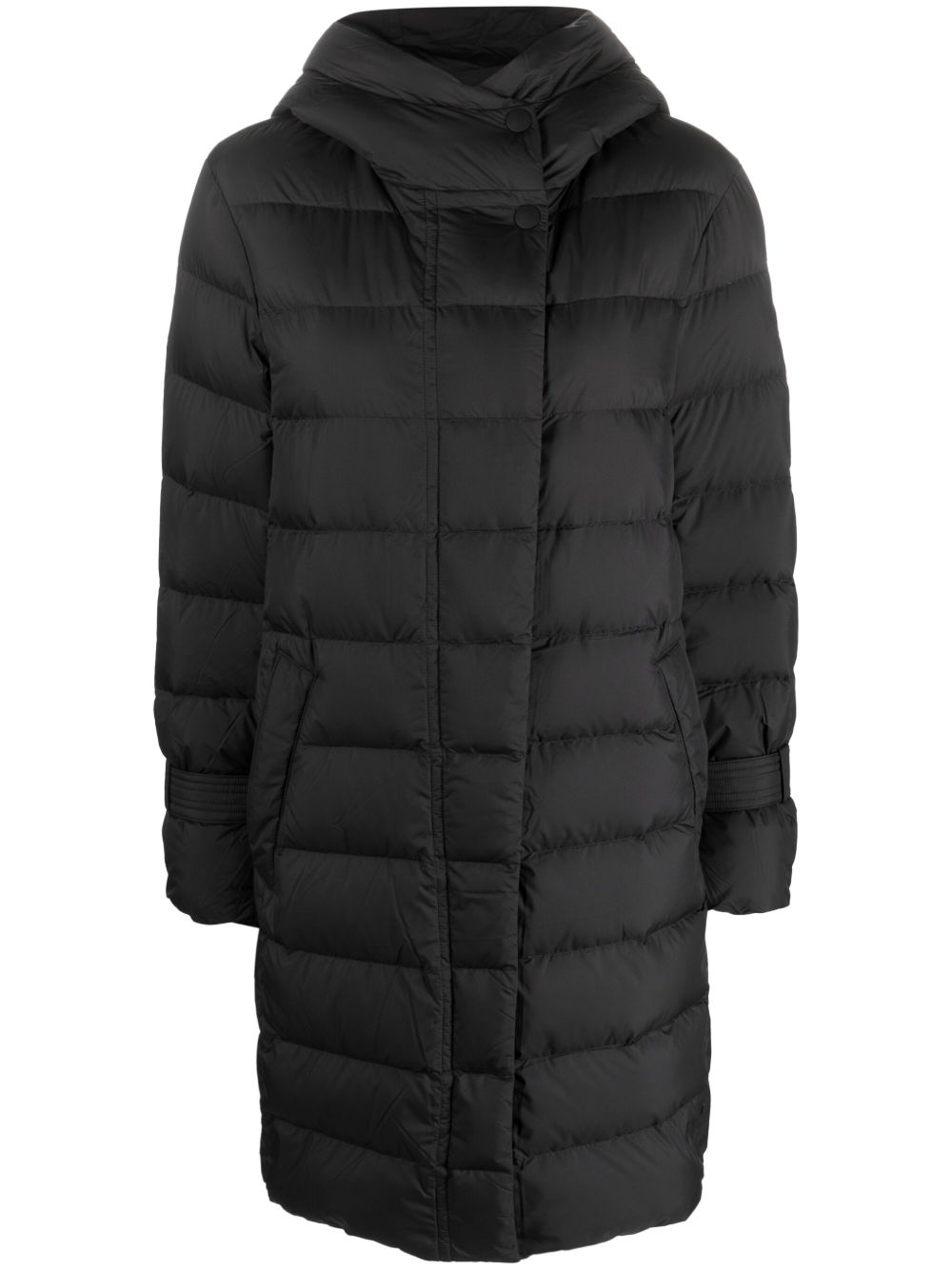 Woolrich Ellis 连帽填充大衣 - 黑色