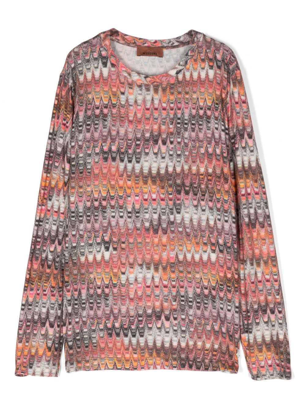 Missoni Kids Z字形图案T恤 - 黑色