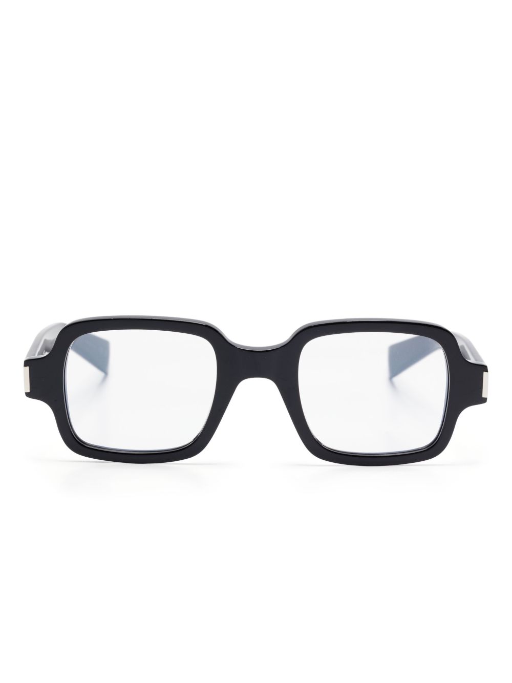 Saint Laurent Eyewear 长方形镜框眼镜 - 黑色