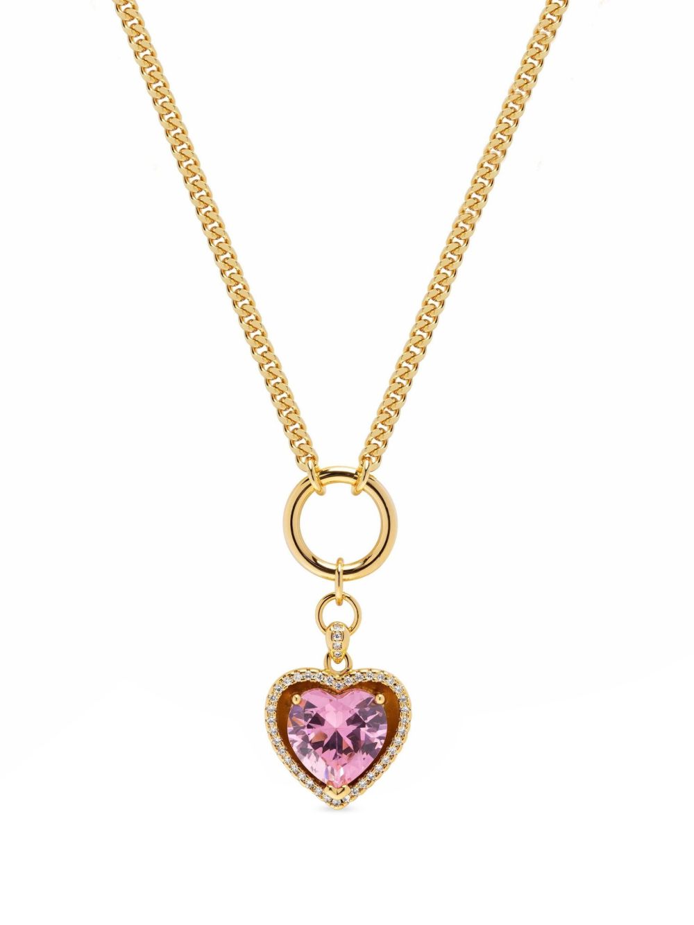 Nialaya Jewelry 心形吊饰镀金项链 - 金色