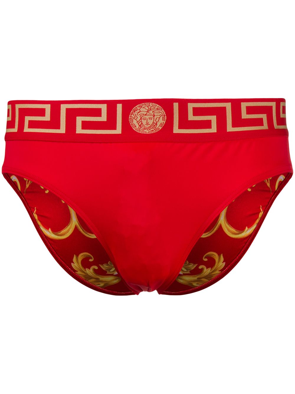 Versace Greca Border 泳裤 - 红色