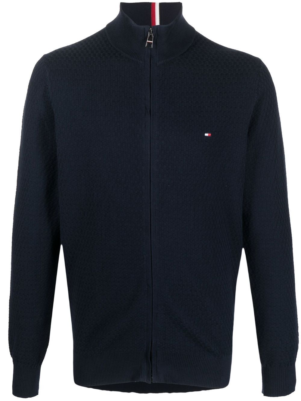 Tommy Hilfiger 标贴棉开衫 - 蓝色