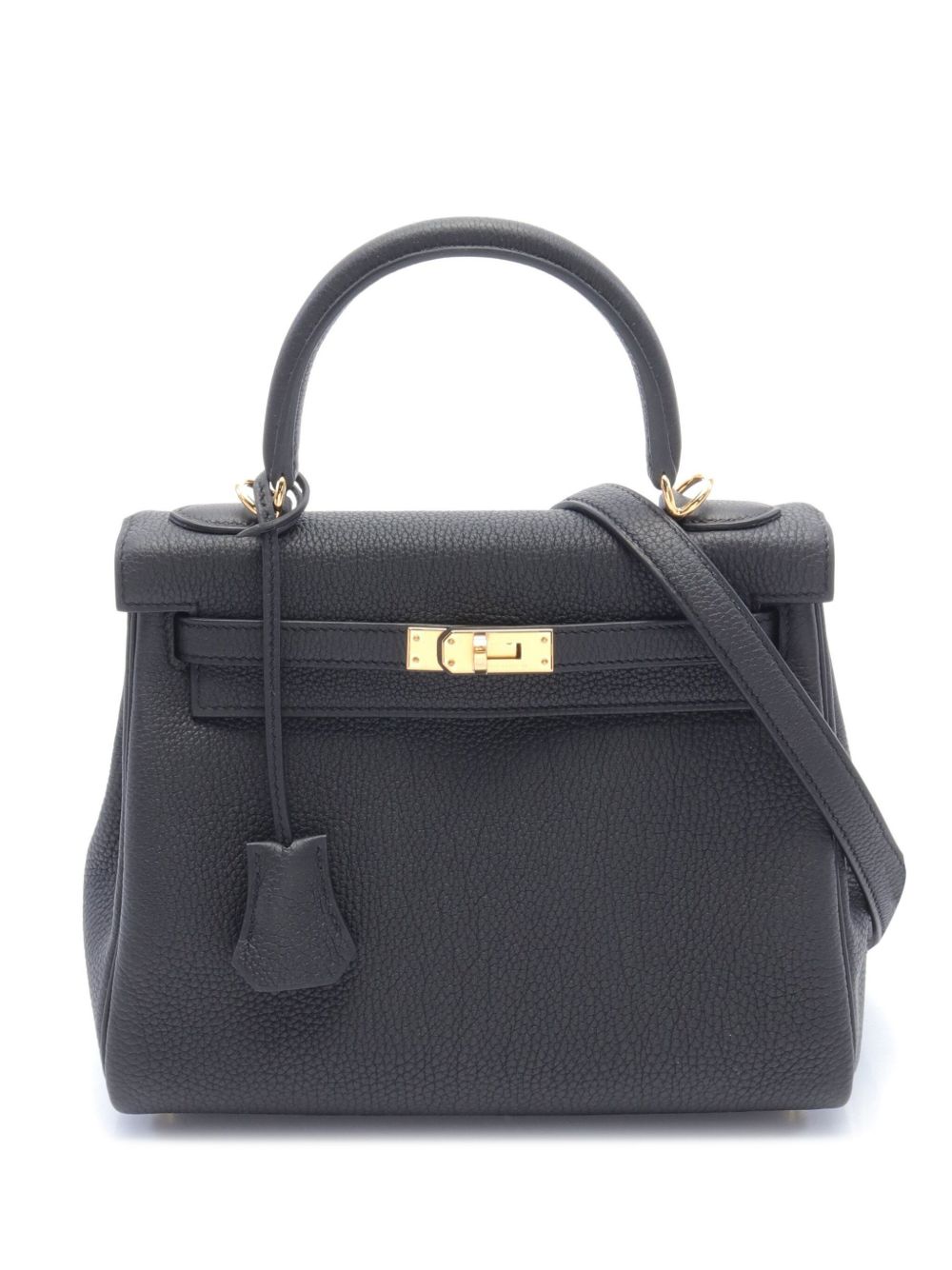 Hermès Pre-Owned Kelly 25 两用手提包（2024年典藏款） - 黑色
