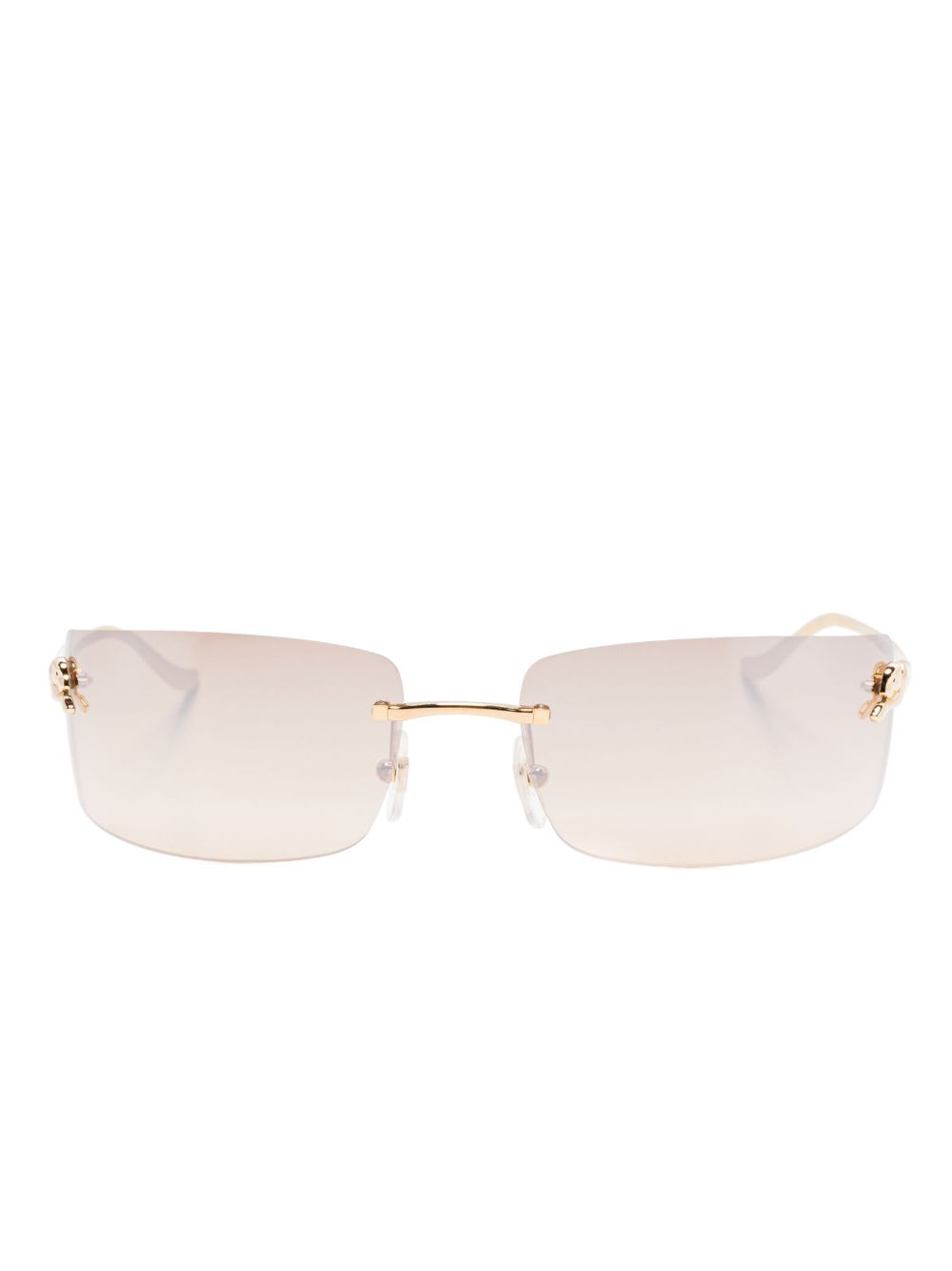 Cartier Eyewear Panthère De Cartier 太阳眼镜 - 金色