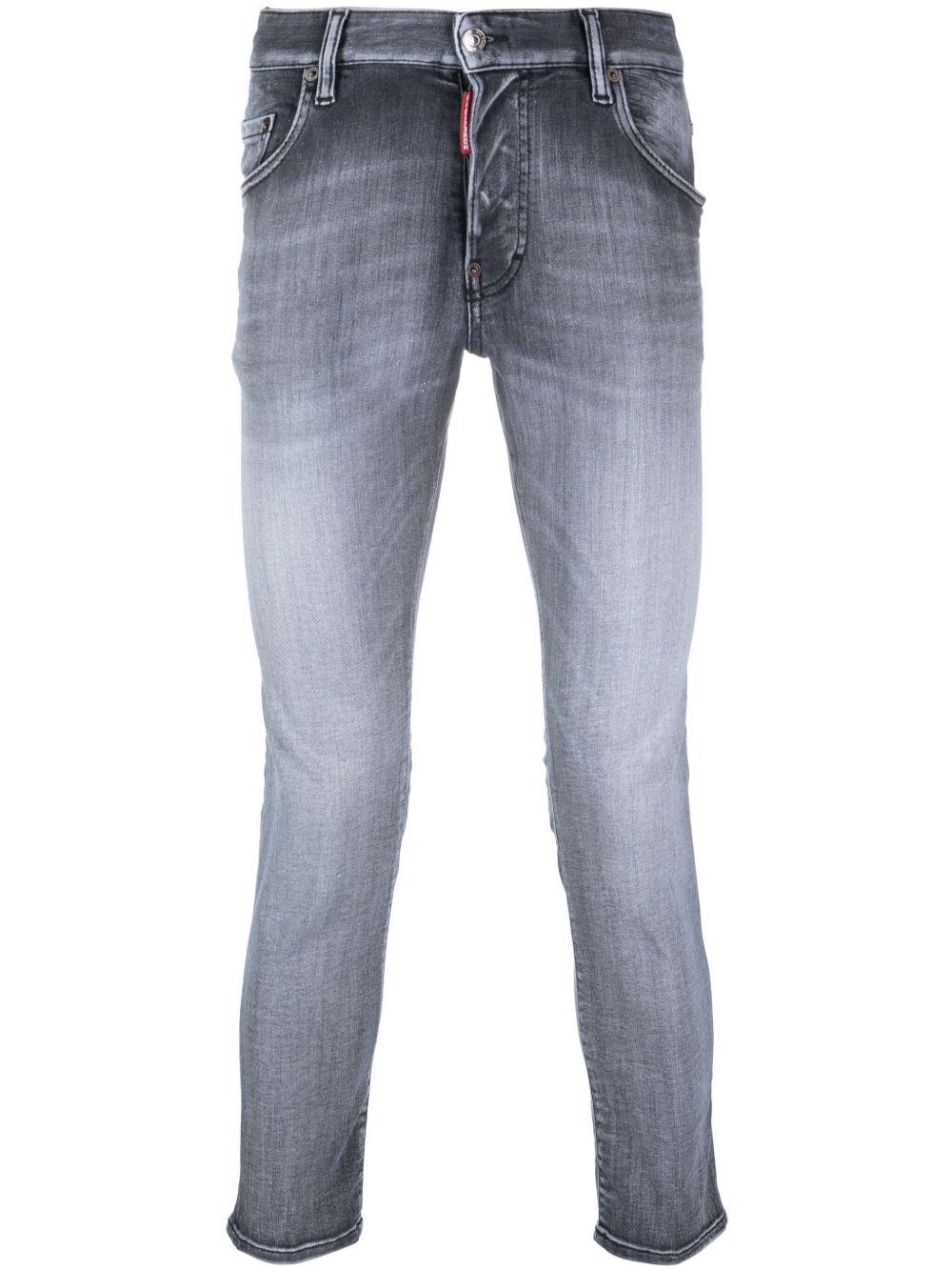 DSQUARED2 低腰露踝牛仔裤 - 黑色