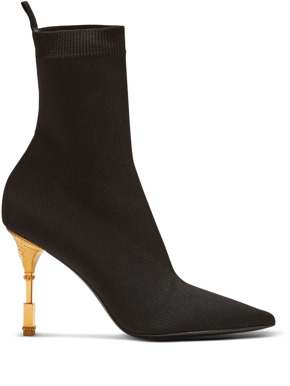 Balmain Moneta 针织及踝靴 - 黑色