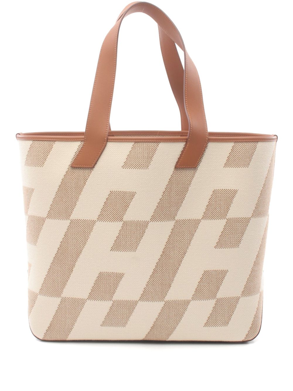 Hermès Pre-Owned H en Biais GM 手提包（2021年典藏款） - 褐色
