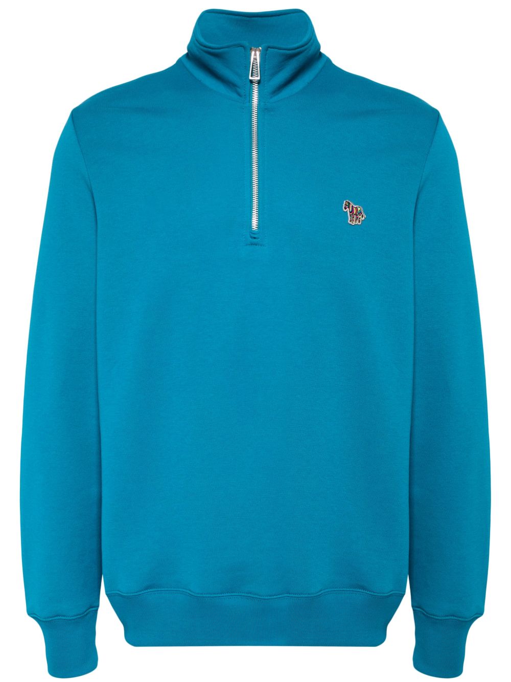 PS Paul Smith 斑马logo贴花卫衣 - 蓝色