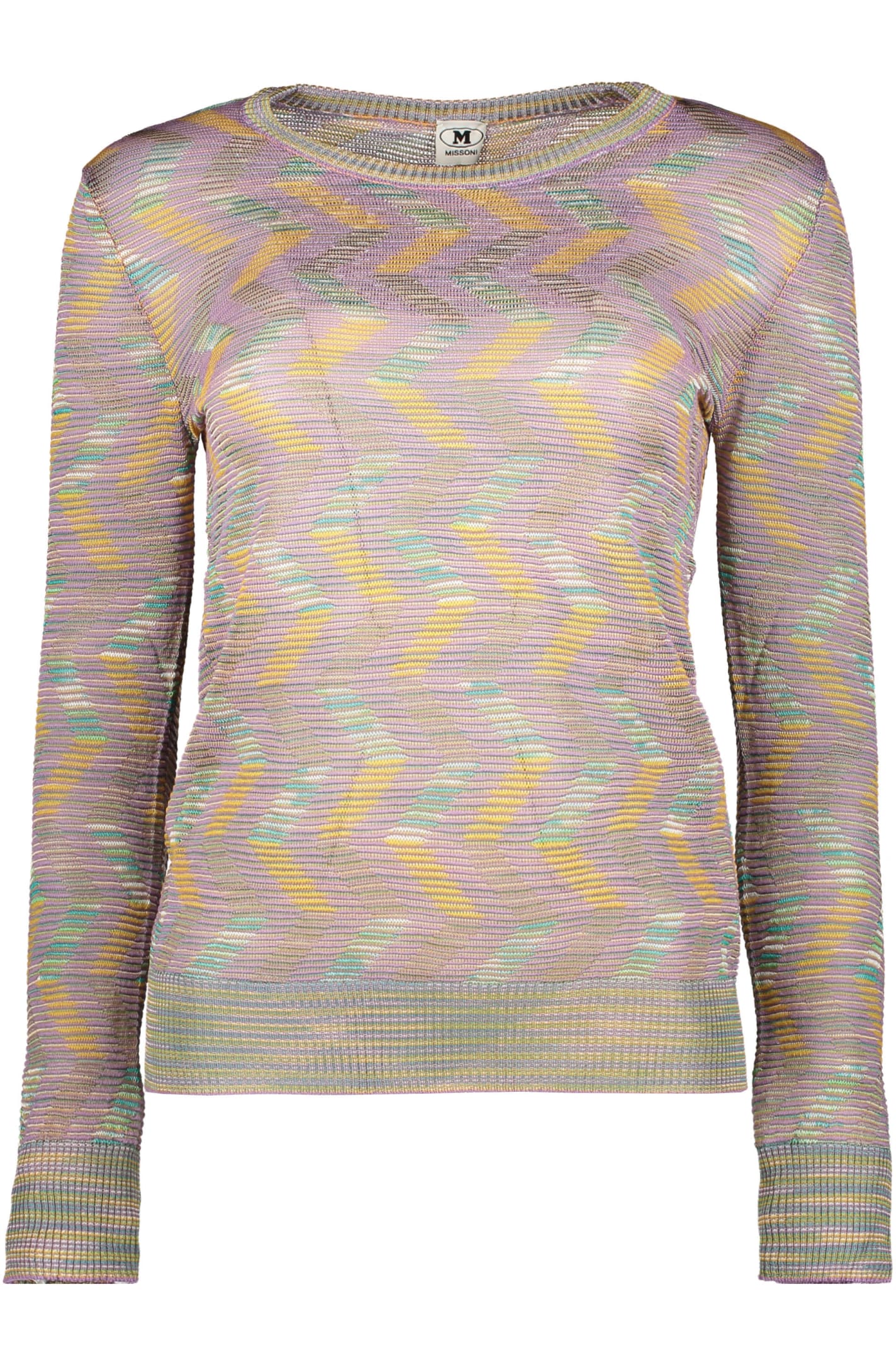 M Missoni 长袖圆领毛衣