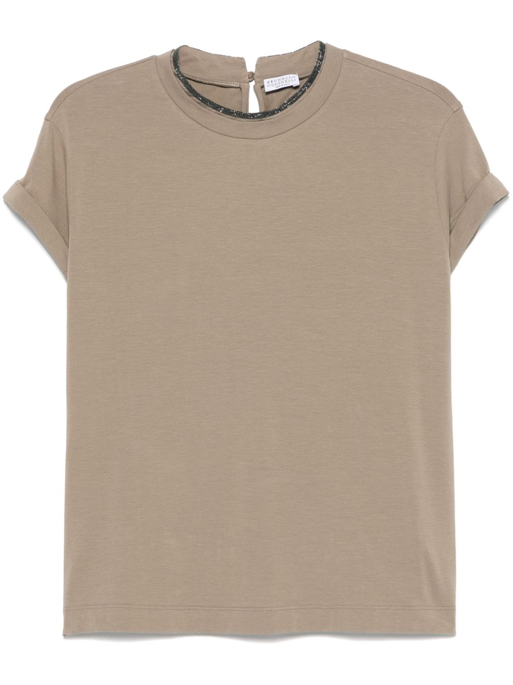Brunello Cucinelli Monili-chain T-shirt - 中性色
