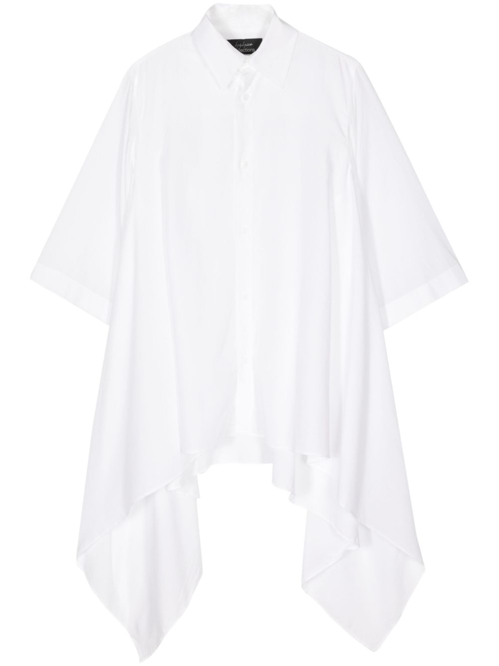 Yohji Yamamoto 纽扣不对称上衣 - 白色