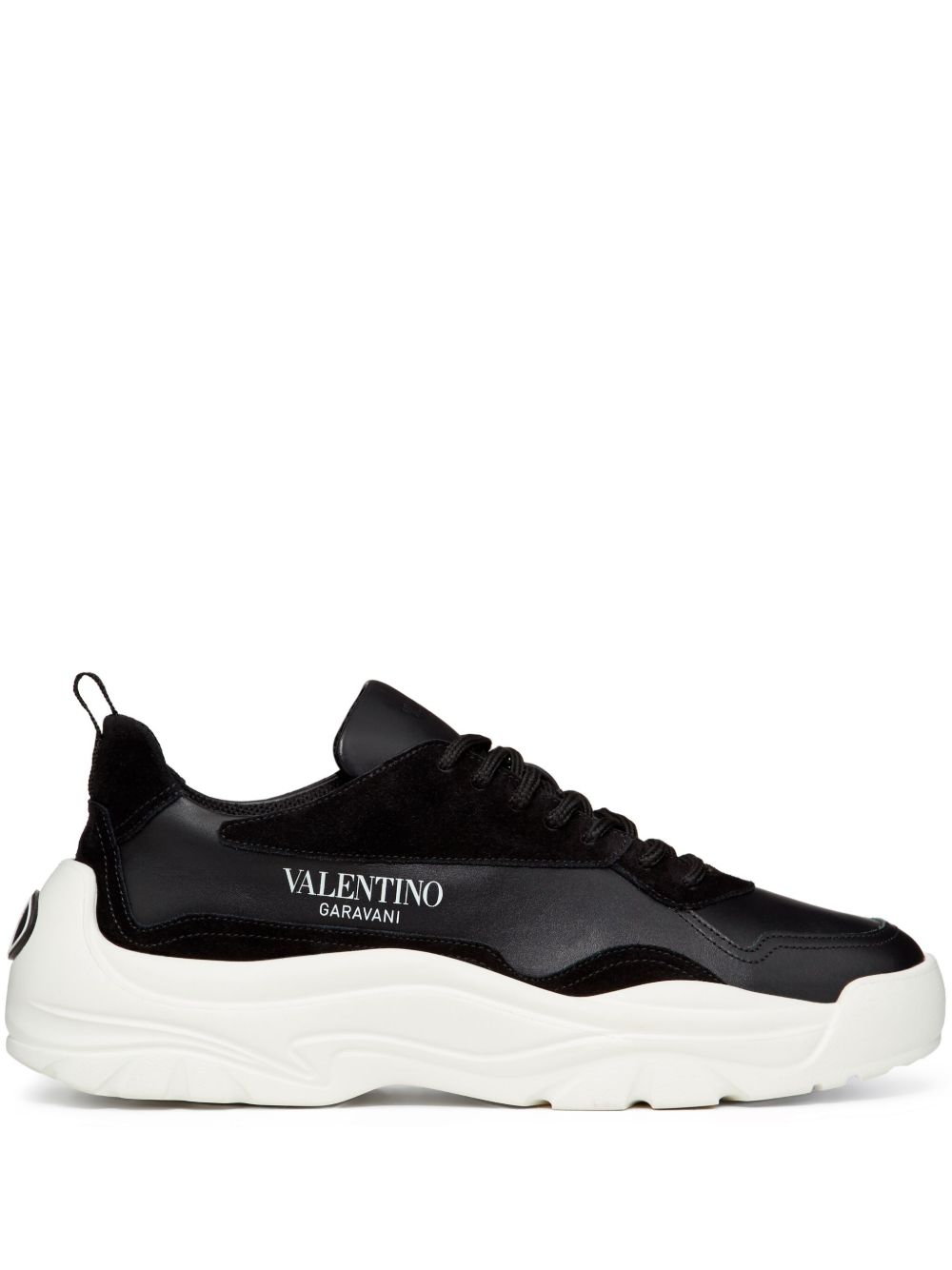 Valentino Garavani Gumboy 皮质运动鞋 - 黑色