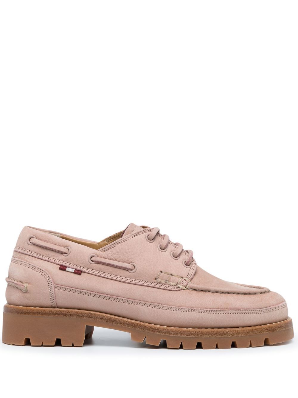 Bally Traper 皮质莫卡辛鞋 - 粉色