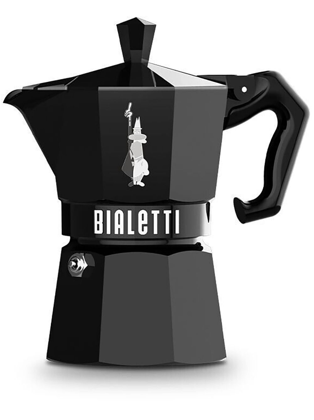 Bialetti Moka Express Alfonso 激光镂空咖啡壶 （93 克 ） - 黑色