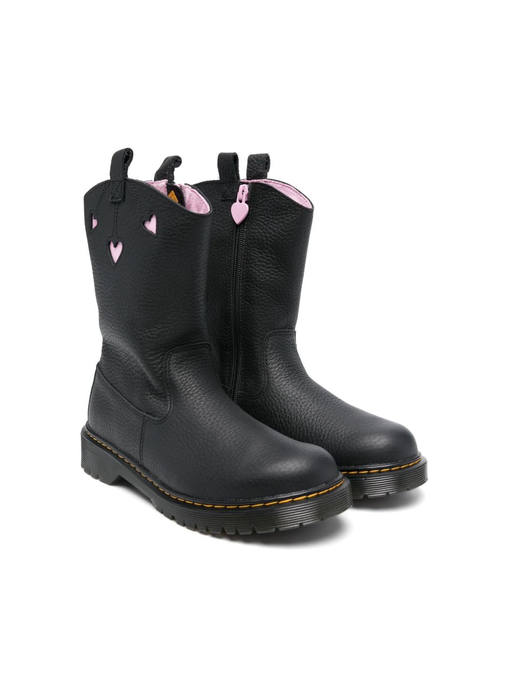 Dr. Martens Kids Box Heart 及踝靴 - 黑色